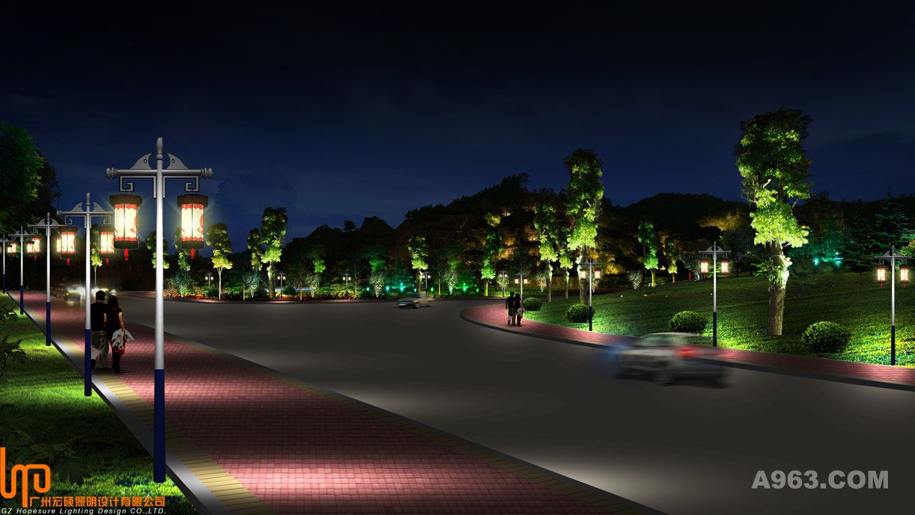 佛山监狱道路景观照明工程项目亮化设计